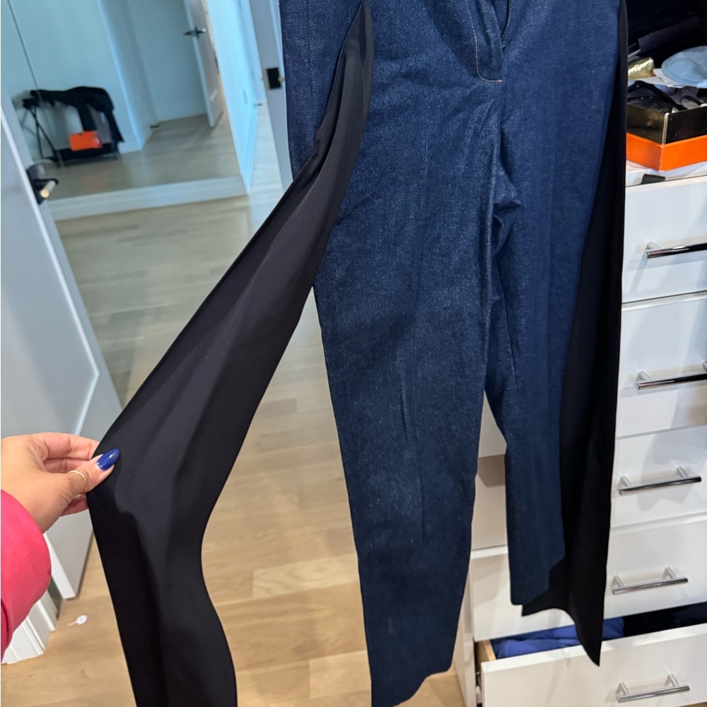 Stylish Blue and Black Pants
